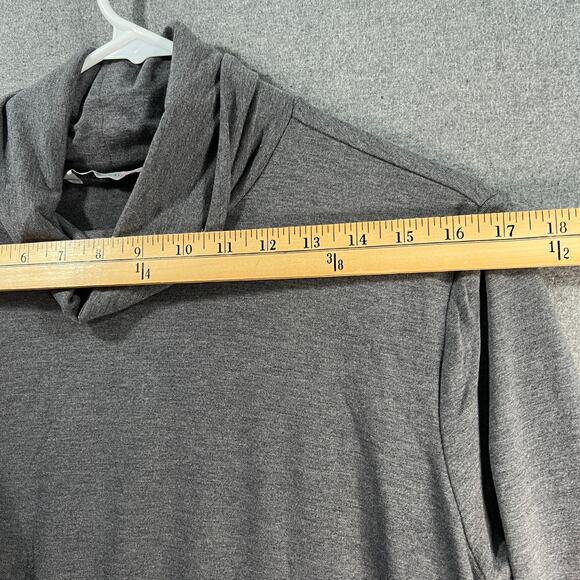 Isaac Mizrahi LIVE! Soho Lone Sleeve Turtleneck Pitch Gray Size X-Large - Picture 6 of 10